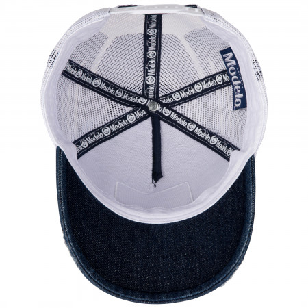 Modelo Especial Logo Patch Distressed Adjustable Trucker Hat